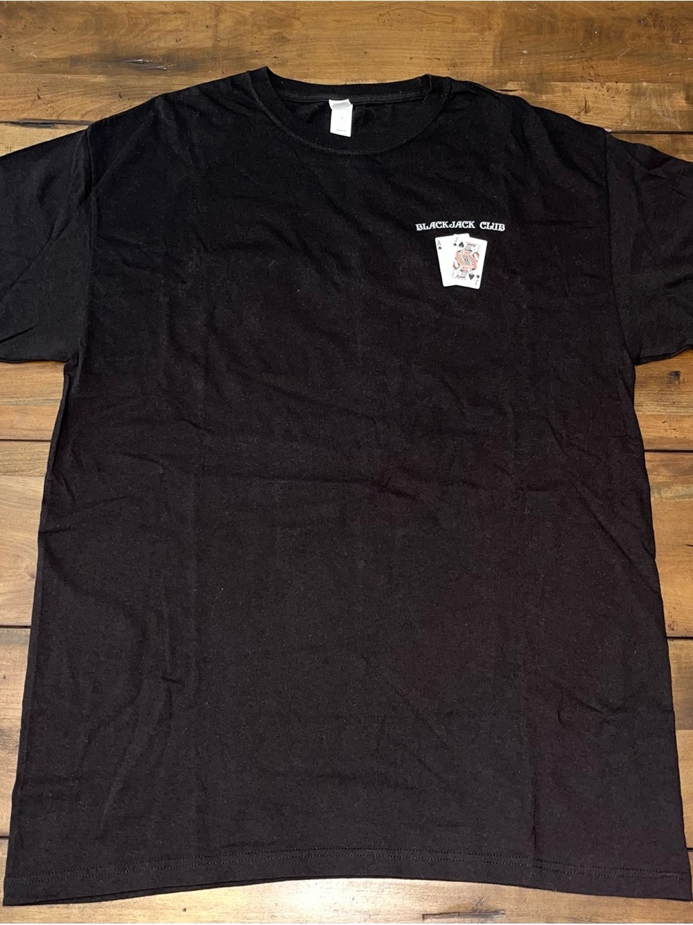 Original Blackjack motif T-Shirt size Large